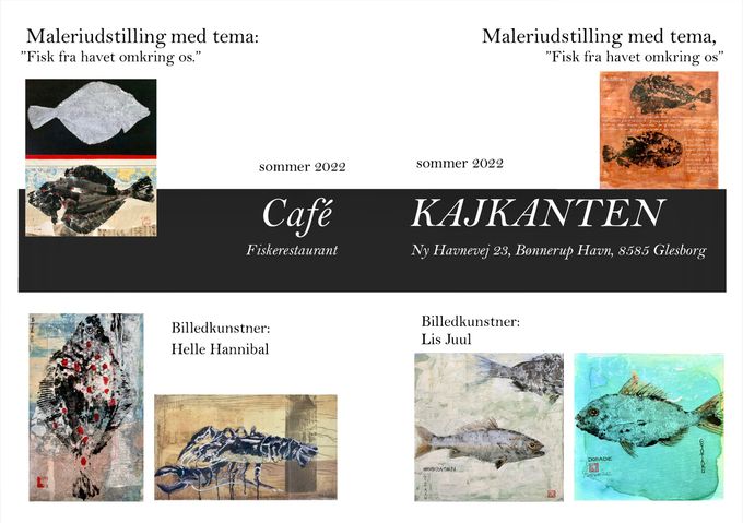 Café Kajkanten på Bønnerup Havn åbner skærtorsdag d. 14. april 2022. 
Se mere i menupunktet ‘Nyeste malerier’.