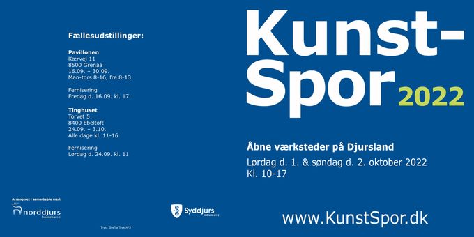 Jeg deltager i KunstSpors fællesudstillinger og i Åben Værksted weekenden d. 1. og 2. oktober 2022.
Velkommen til Koralvej 18, Bønnerup Strand.